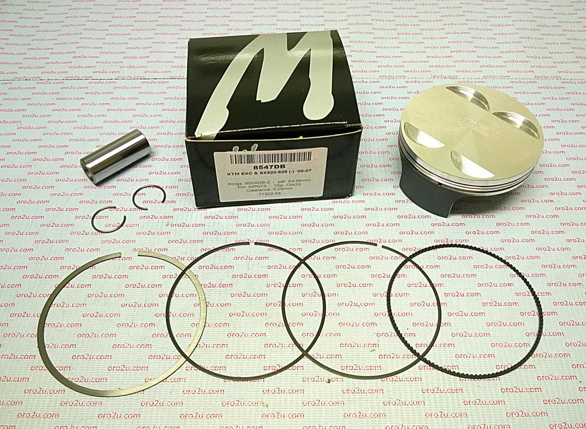 PISTON KIT 00-09 KTM520 525 97 WOSSNER 8547D200 BETA RR525