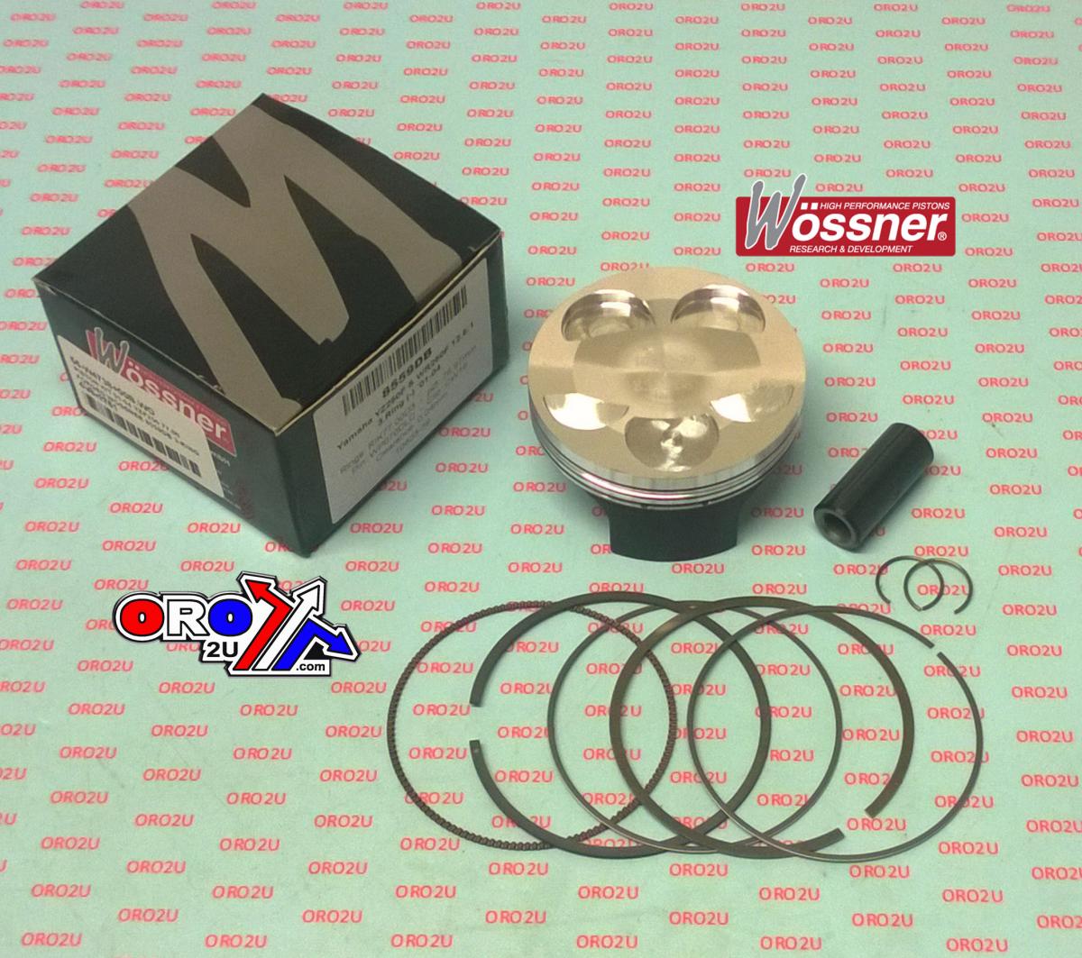 PISTON KIT 01-04 YZF250 77.00 FORGED WOSSNER 8559DA 3-RING