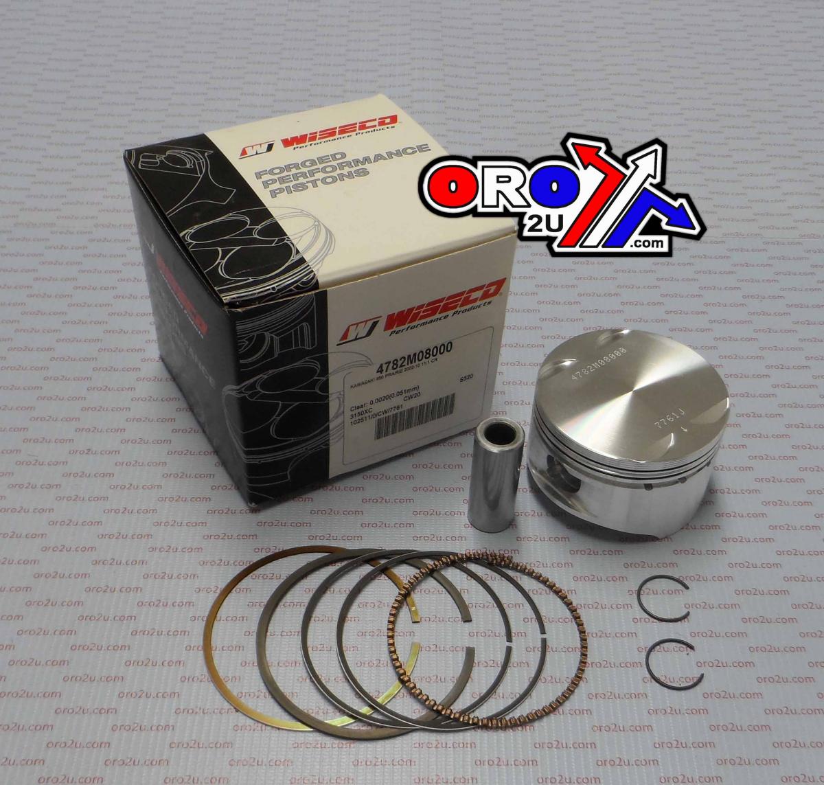 WISECO 80mm PISTON KIT KAWASAKI KVF650 05-13, ARCTIC CAT V-TWIN 04-07