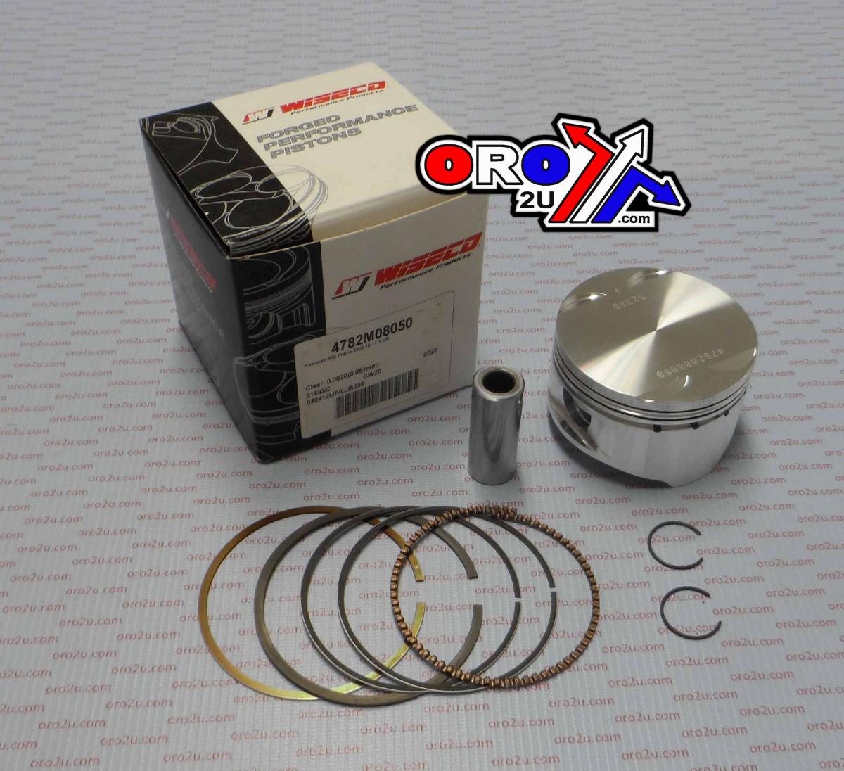 WISECO 80.5mm PISTON KIT KAWASAKI KVF650 05-13, ARCTIC CAT V-TWIN 04-07