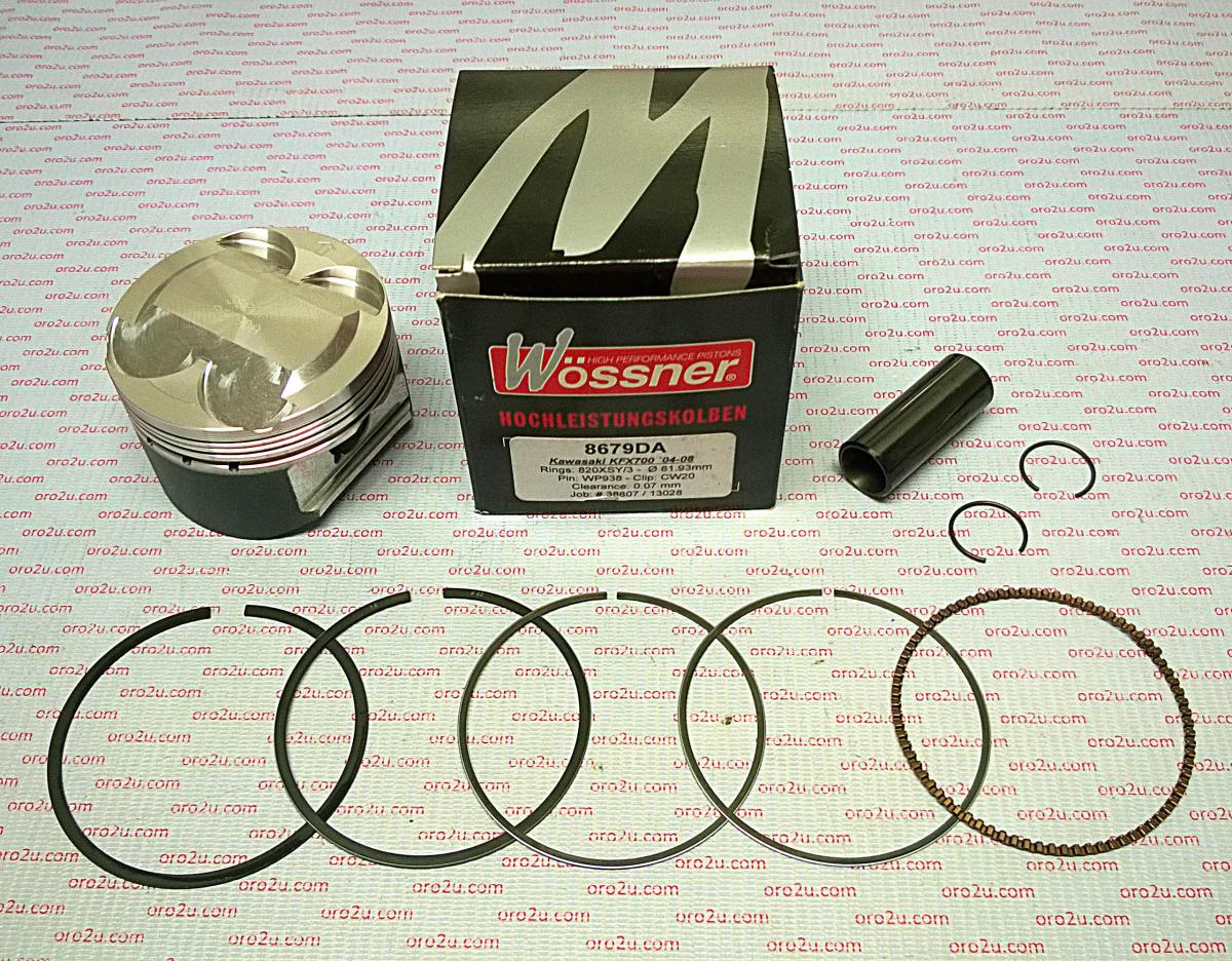 WOSSNER 82mm PISTON KIT KAWASAKI KFX700 04-11, KVF700 04-06, SUZUKI LTV700 04-05