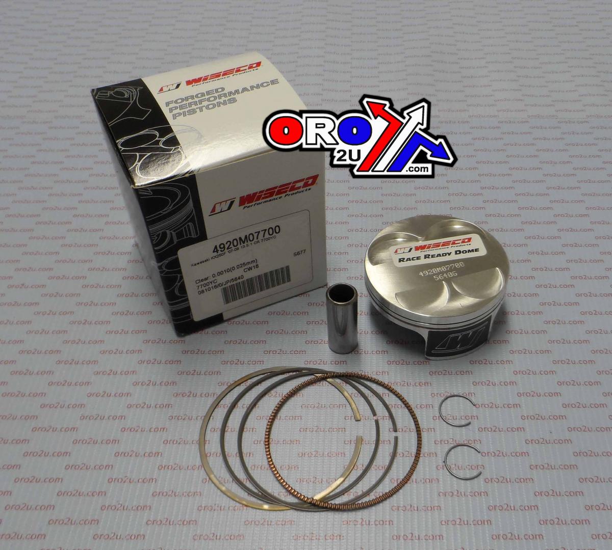 WISECO 77mm PISTON KIT A, KAWASAKI KX250F 2007-2009