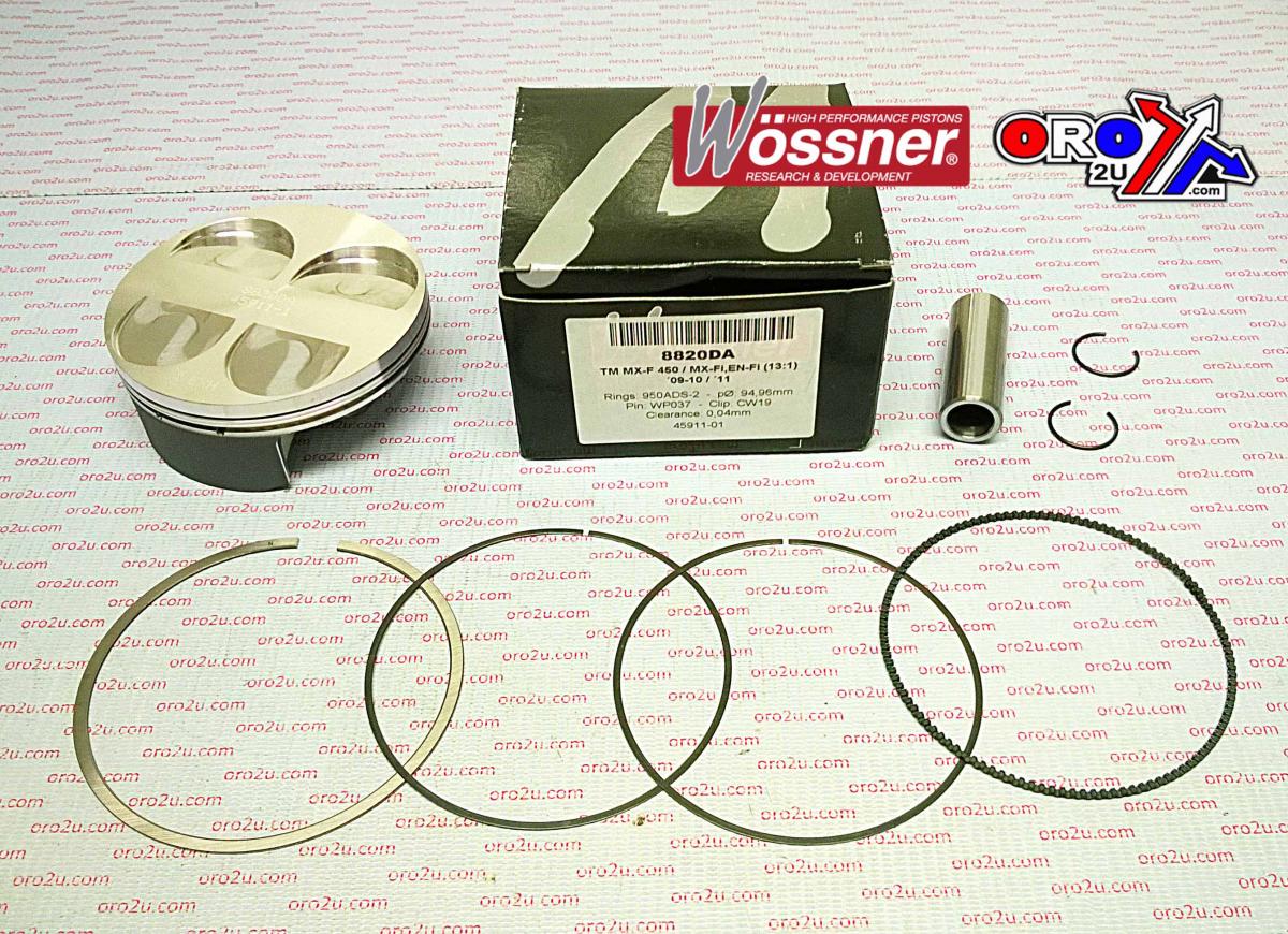WOSSNER 95mm FORGED PISTON KIT B, TM MOTO EN450Fi 2011, MX450F 09-11