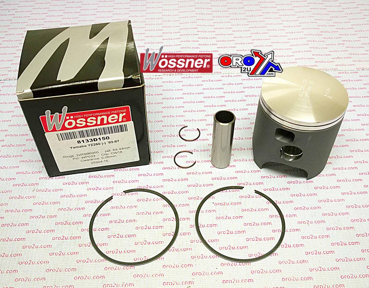 PISTON KIT 83-87 YZ250 68.00 WOSSNER 8133DA YAMAHA MX