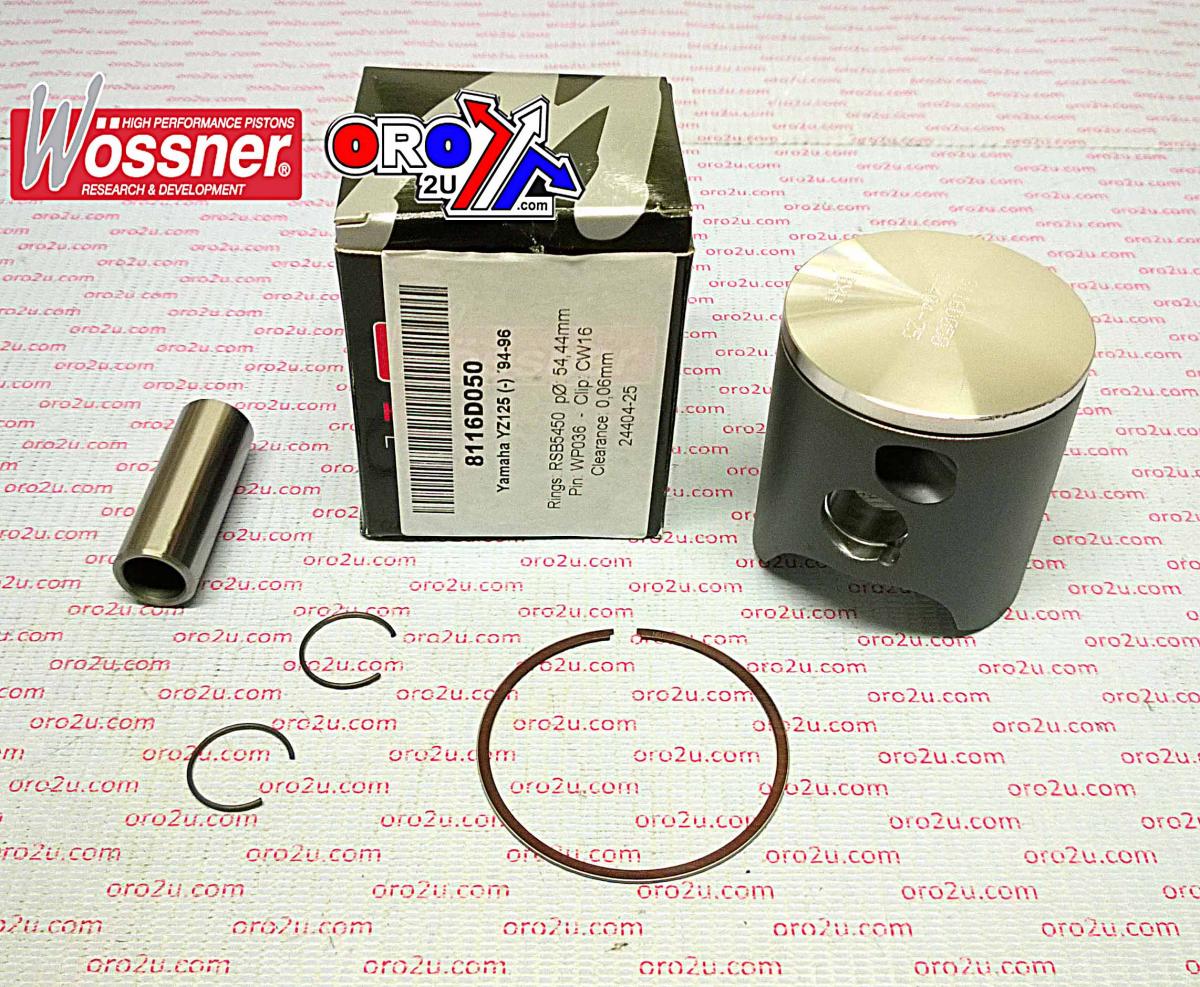 PISTON KIT 94-96 YZ125 55.00 WOSSNER 8116D100 YAMAHA MX