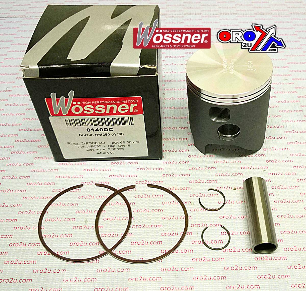 WOSSNER 68.5mm PISTON KIT SUZUKI RM250 1998