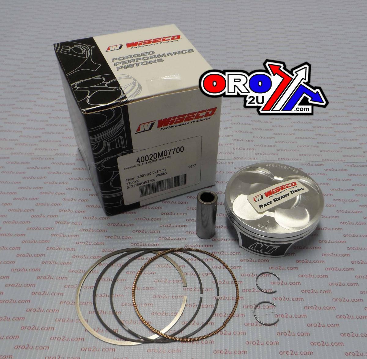 WISECO 77mm PISTON KIT KAWASAKI KX250F 2011-2014, HC 14.5:1