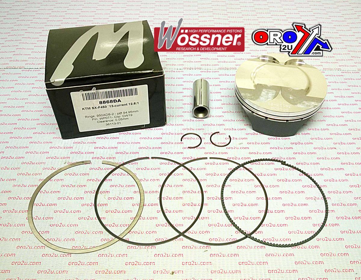 PISTON KIT 13-14 SXF450 95mm WOSSNER 8868DC KTM