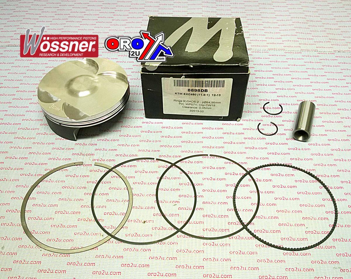 WOSSNER 95mm PISTON KIT A, KTM EXC-F 450 12-20, HUSQVARNA FE450 14-19