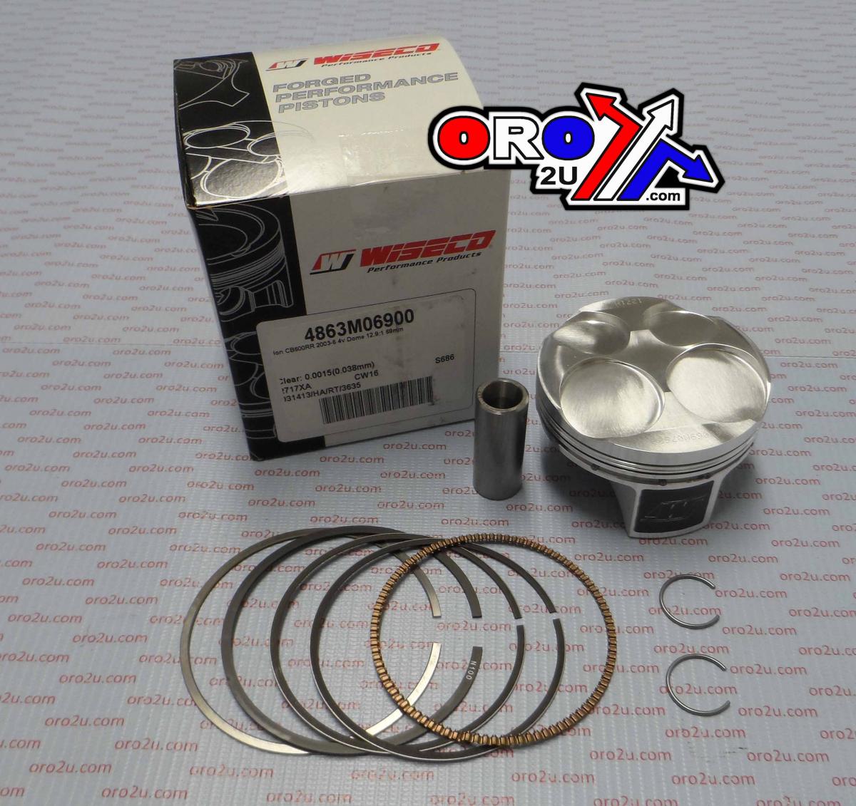 PISTON KIT 03-06 CBR600RR 69.0 WISECO 4863M06900 ROAD HONDA