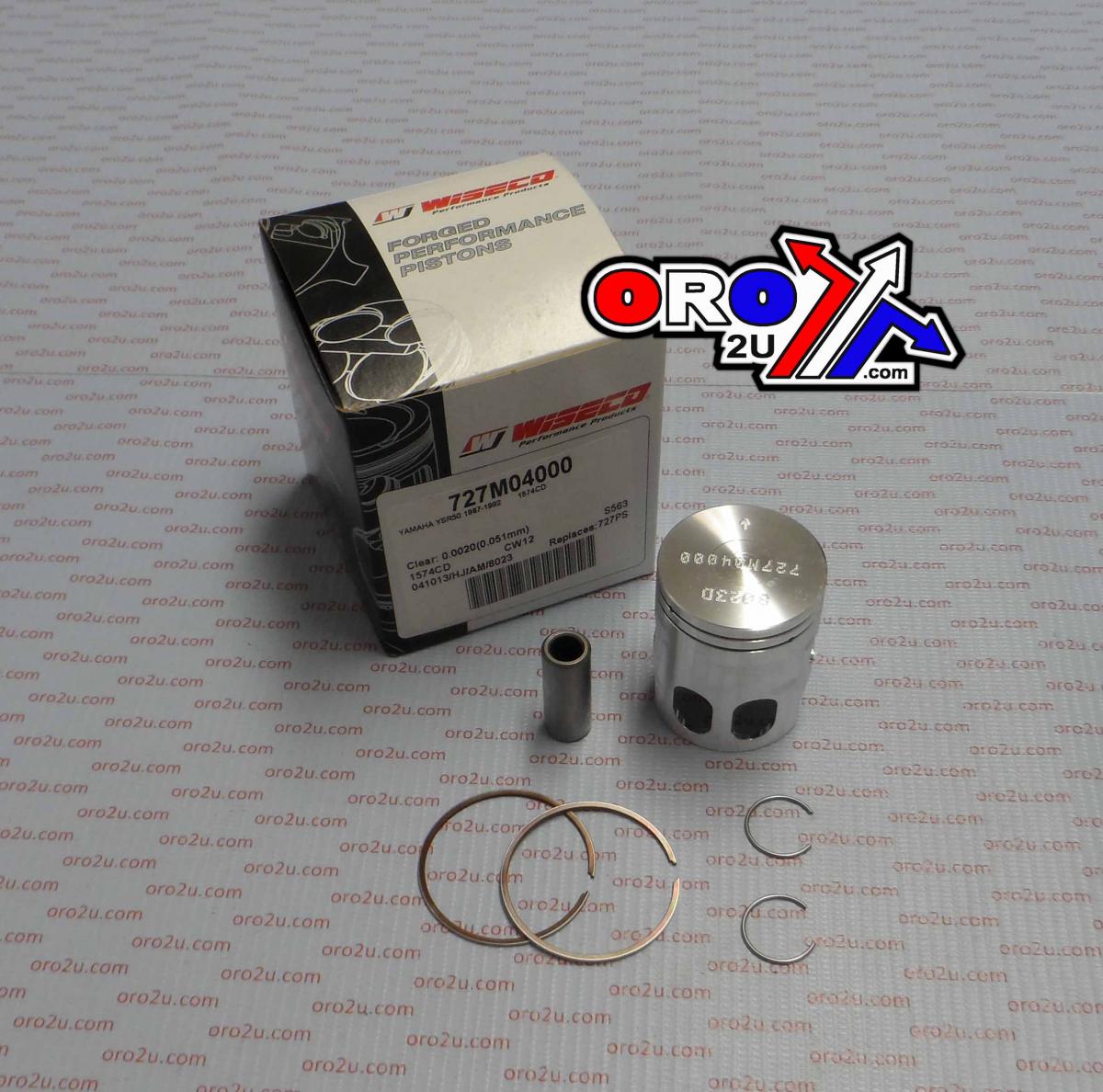 WISECO 40mm PISTON KIT YAMAHA YSR50 UPTO 92