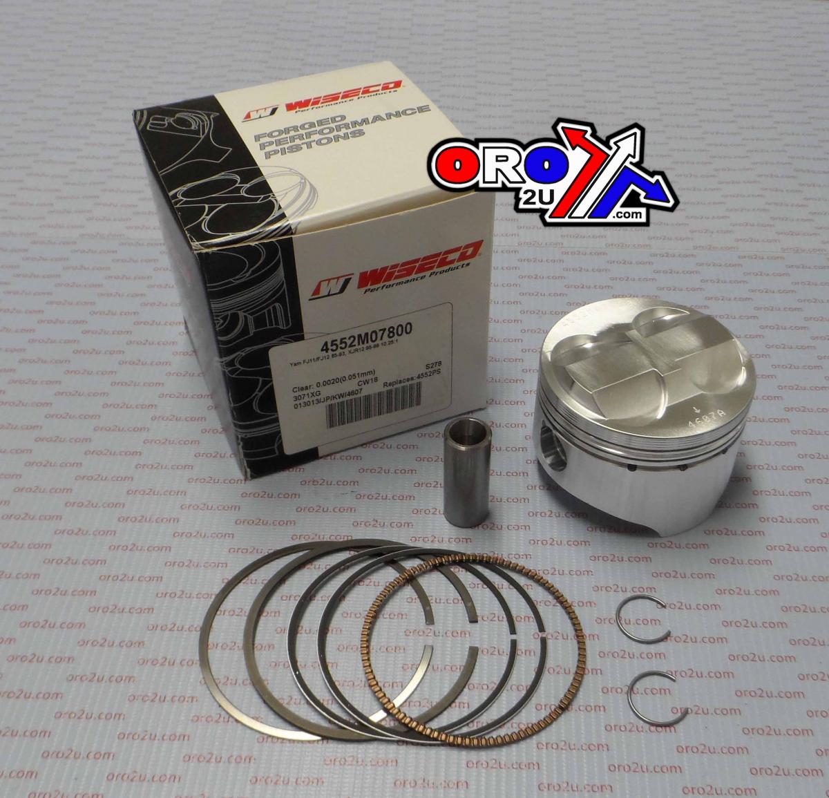 PISTON KIT FJ, XJR1200 78.00 WISECO 4552M07800 ROAD YAMAHA