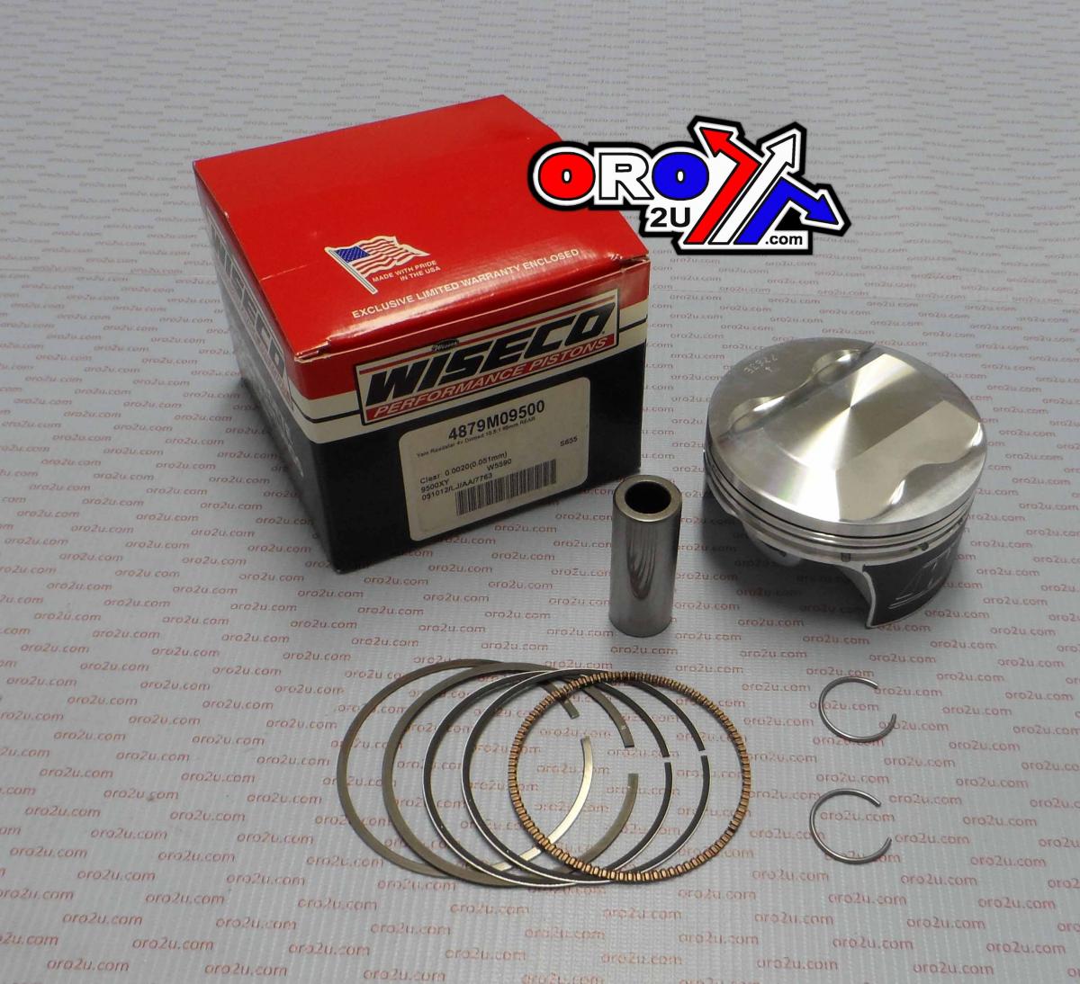 PISTON KIT 99-03 VX1600 95.00 WISECO 4879M09500 ROAD YAMAHA REAR, ROAD STAR V-