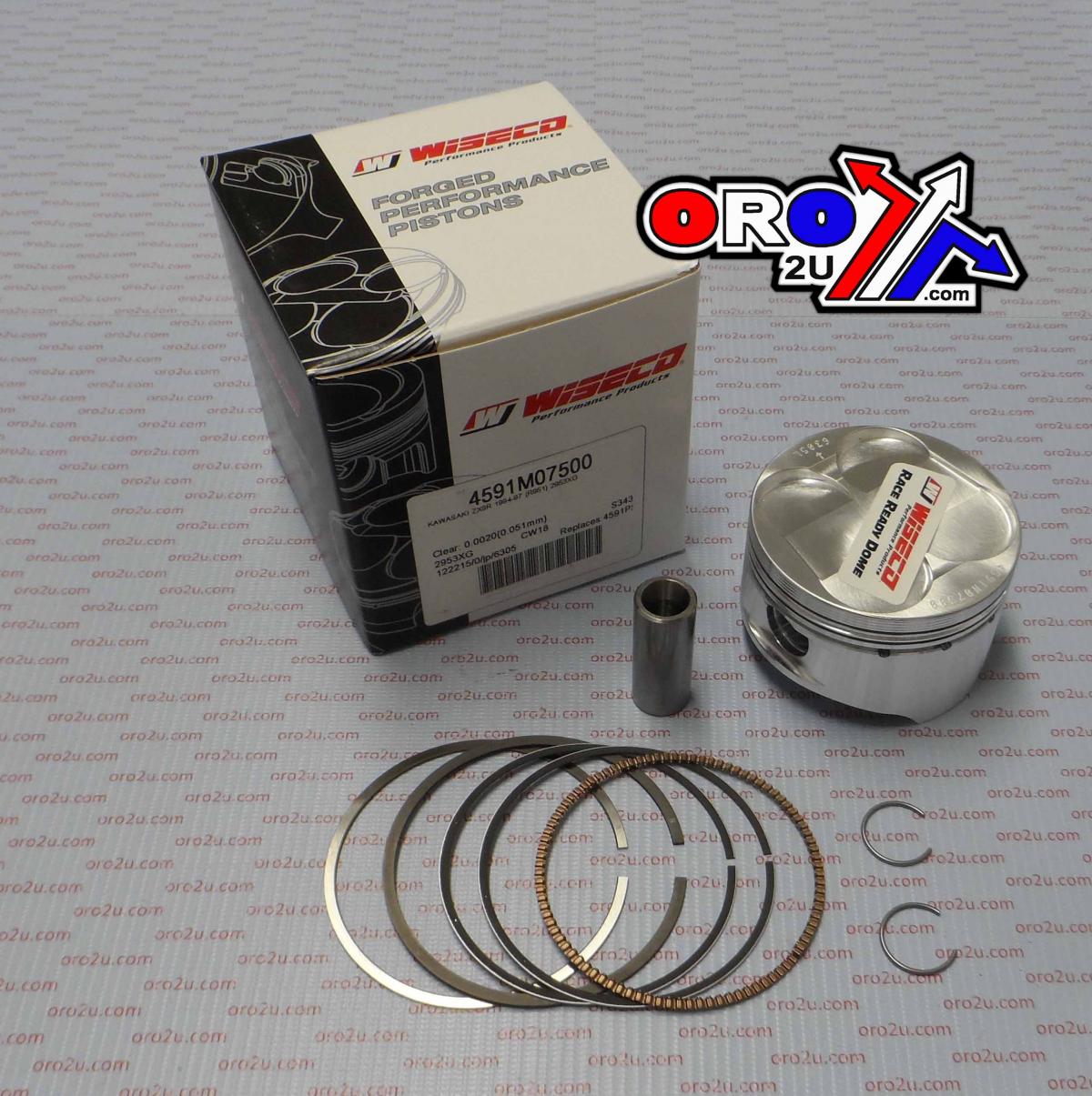 WISECO 75mm PISTON KIT KAWASAKI ZX9R 1994-1997 (EACH)