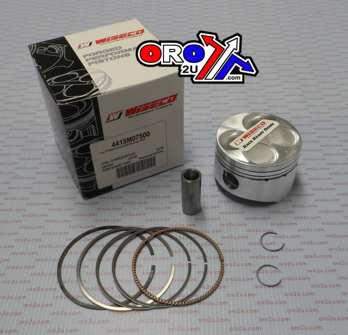 WISECO 75mm PISTON KIT KAWASAKI GPZ900R 1985-1987 (EACH)