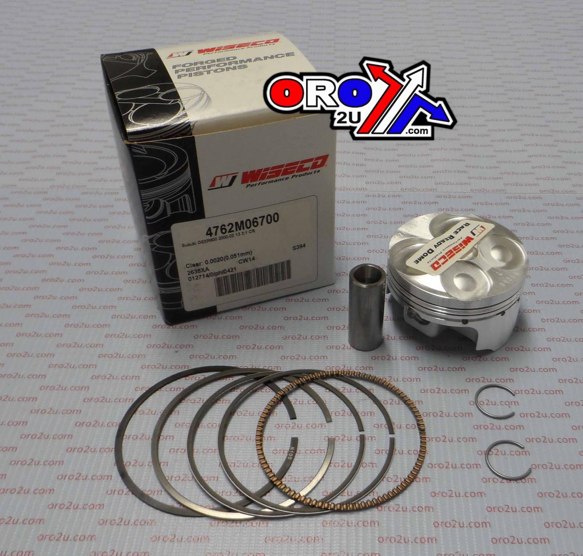 PISTON KIT GSXR600 01-03 67.00 WISECO 4762M06700 ROAD SUZUKI
