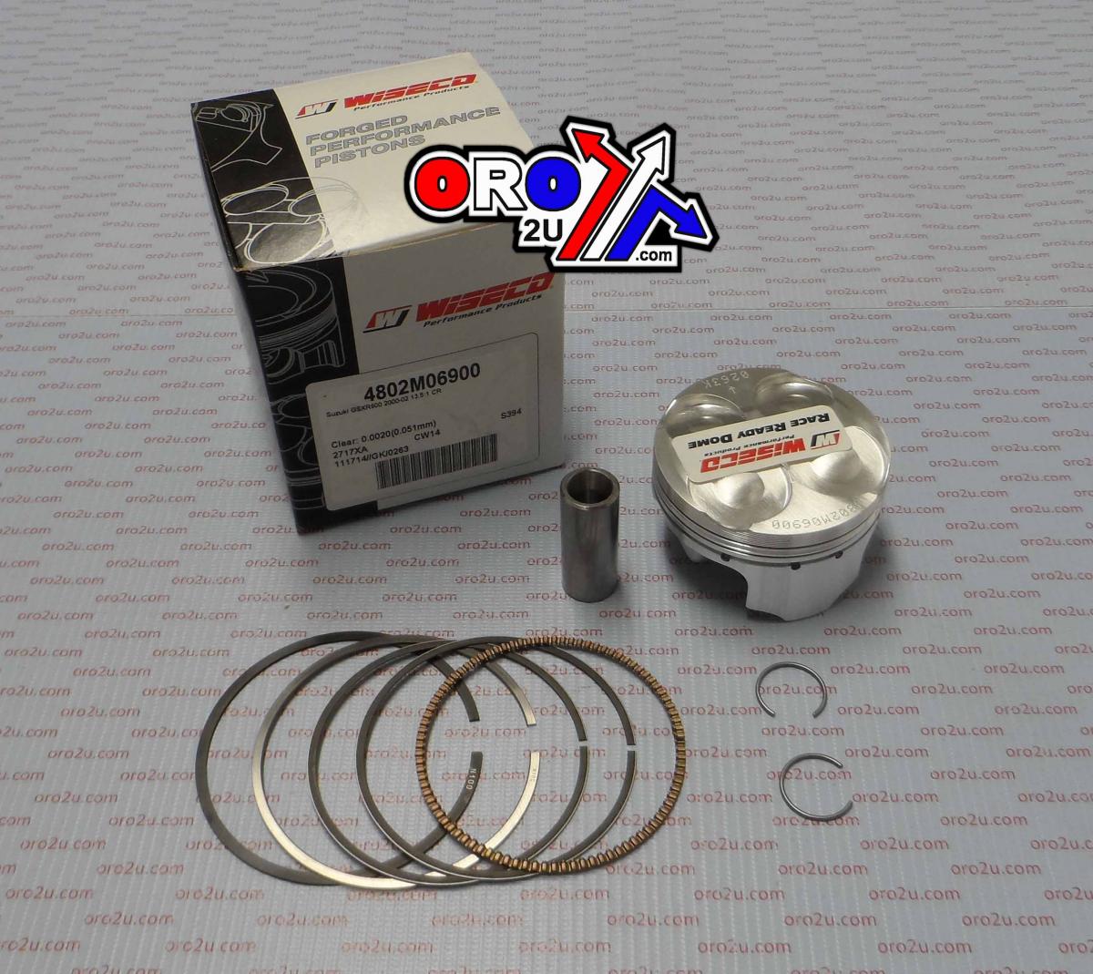PISTON KIT GSXR600 01-03 69.00 WISECO 4802M06900 ROAD SUZUKI