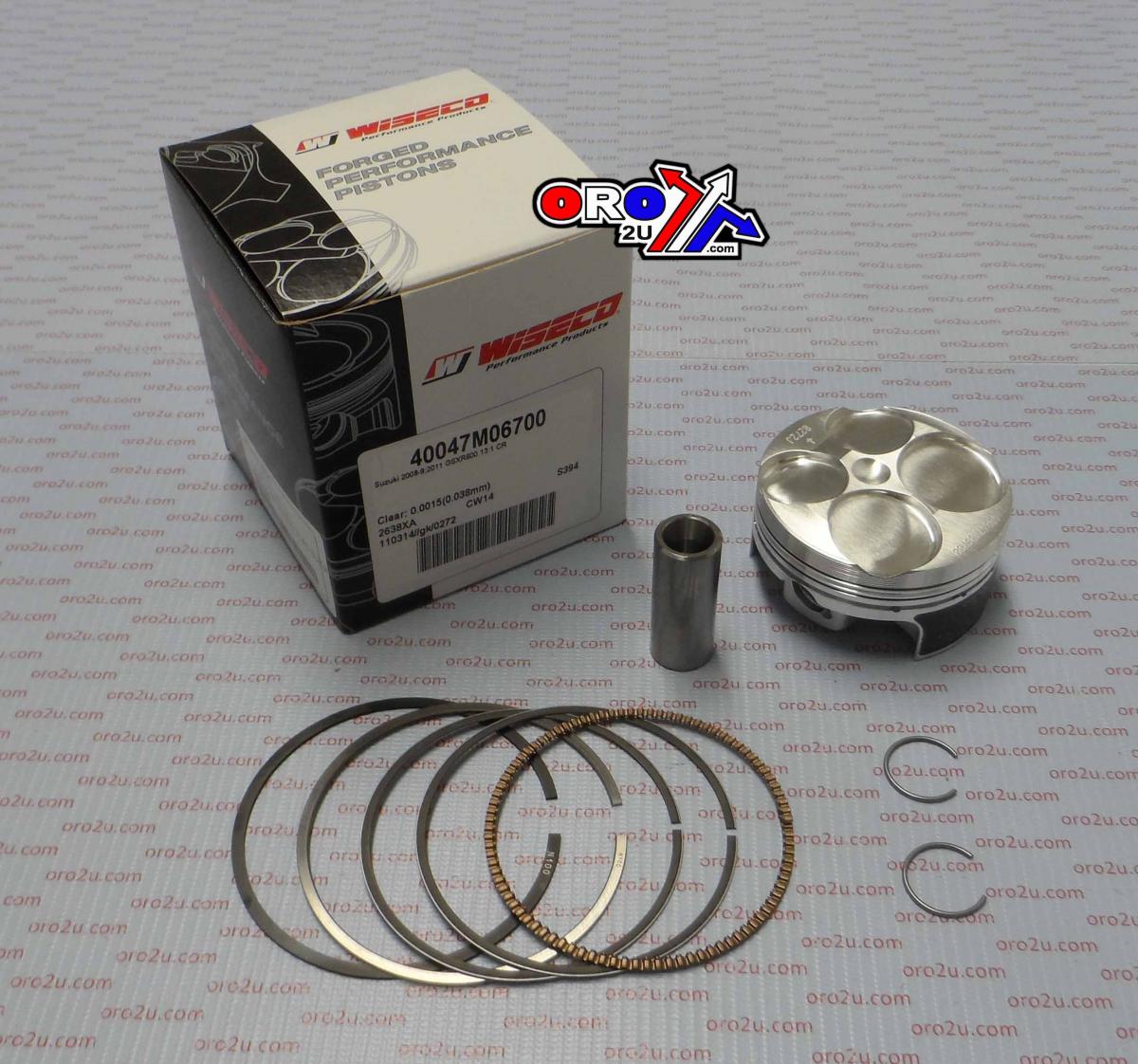 PISTON KIT GSXR600 08-09,11 69 WISECO 40047M06700 ROAD SUZUKI