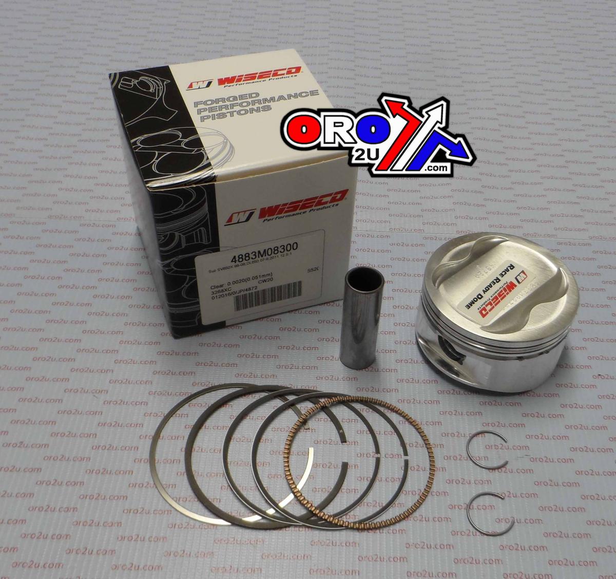 PISTON KIT SV650X 99-11 83.00 WISECO 4883M08300 ROAD SUZUKI