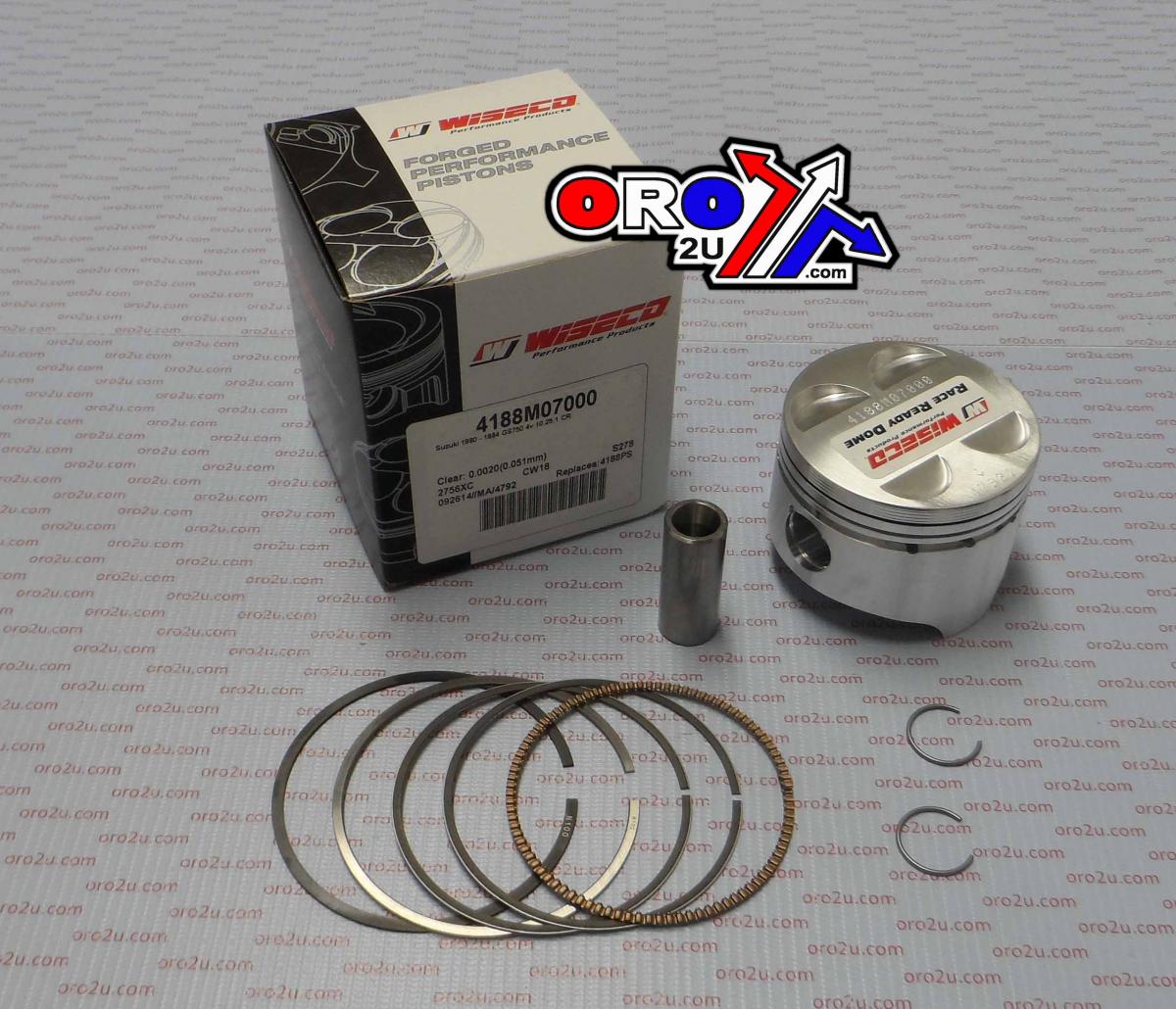 PISTON KIT GS750 80-84 70.00 WISECO 4188M07000 ROAD SUZUKI