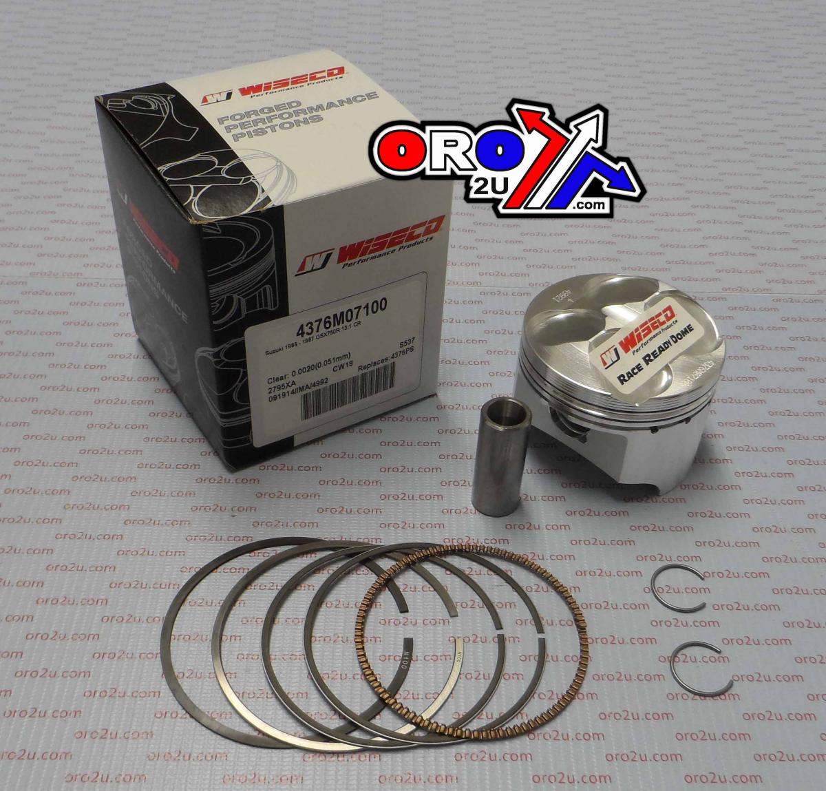 PISTON KIT GSXR750 86-87 71.00 WISECO 4376M07100 ROAD SUZUKI