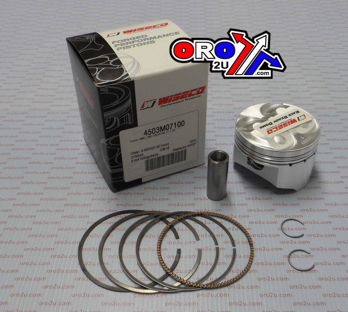 PISTON KIT GSXR750 90-91 71.00 WISECO 4503M07100 ROAD SUZUKI