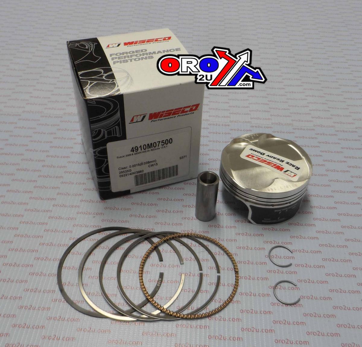 PISTON KIT GSXR1000 05-08 7500 WISECO 4910M07500 ROAD SUZUKI