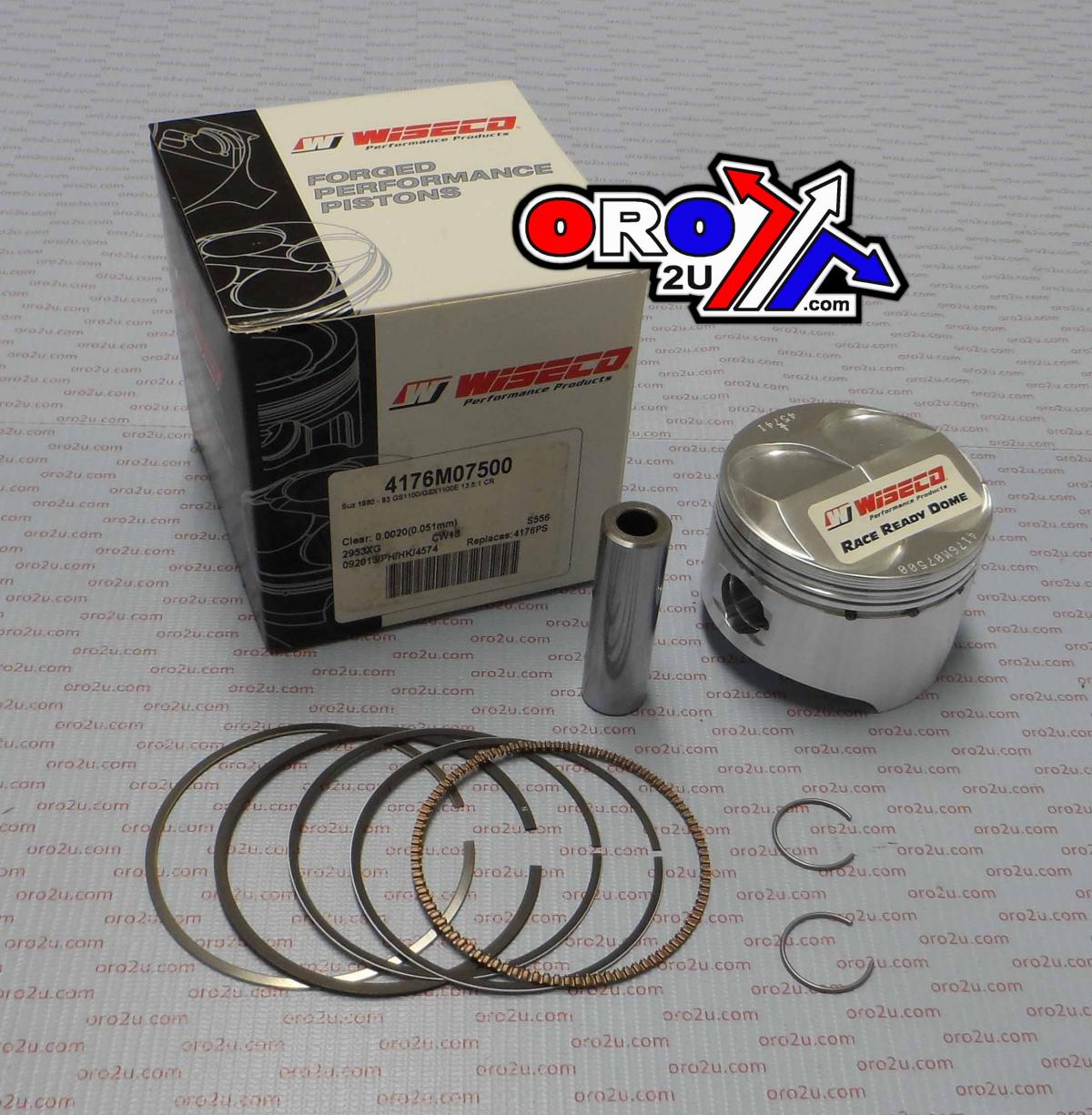 PISTON KIT GS1100 HC 75.00 WISECO 4176M07500 ROAD SUZUKI