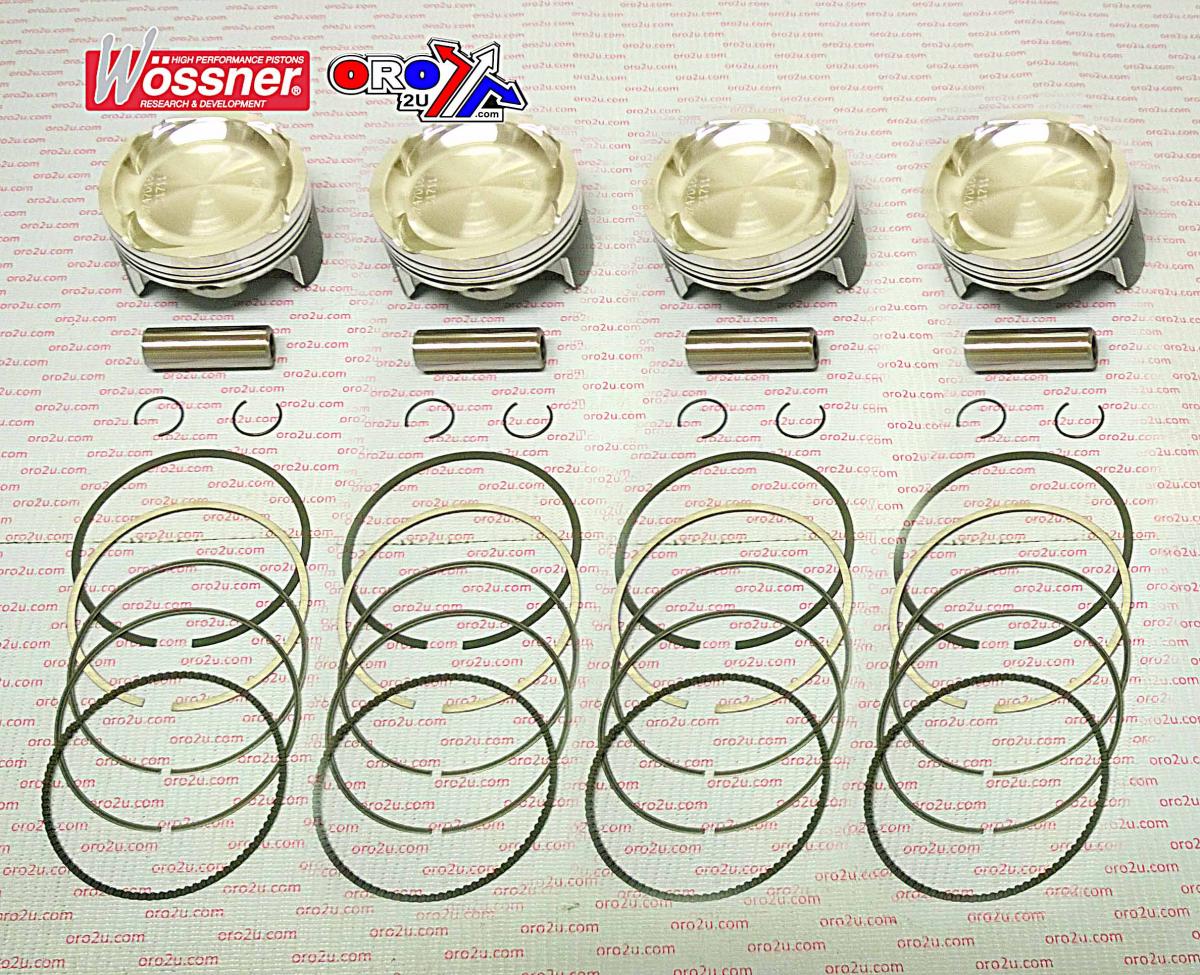 WOSSNER 75.4mm PISTON KIT/4 SUZUKI GSXR1000 TURBO 2005-2008