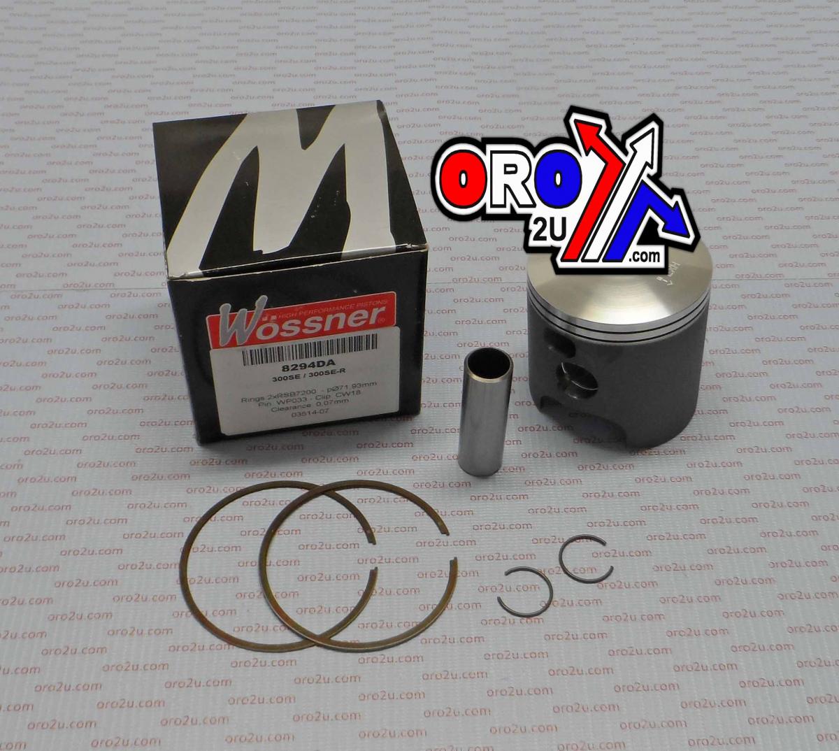 WOSSNER 72mm PISTON KIT A, SHERCO SE/SE-R 300 2013-2015