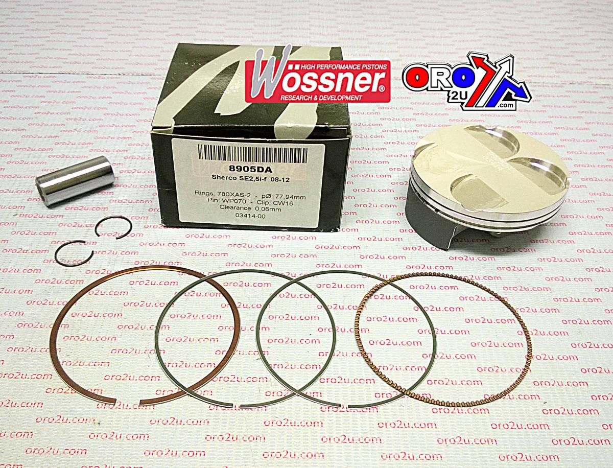 WOSSNER 78mm PISTON KIT C, SHERCO SE2.5i-F 2008-2012