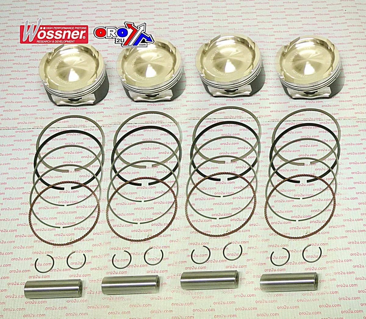 WOSSNER 81mm PISTON KIT SUZUKI GSX1300R HAYABUSA TURBO 2008-2020 (X4)