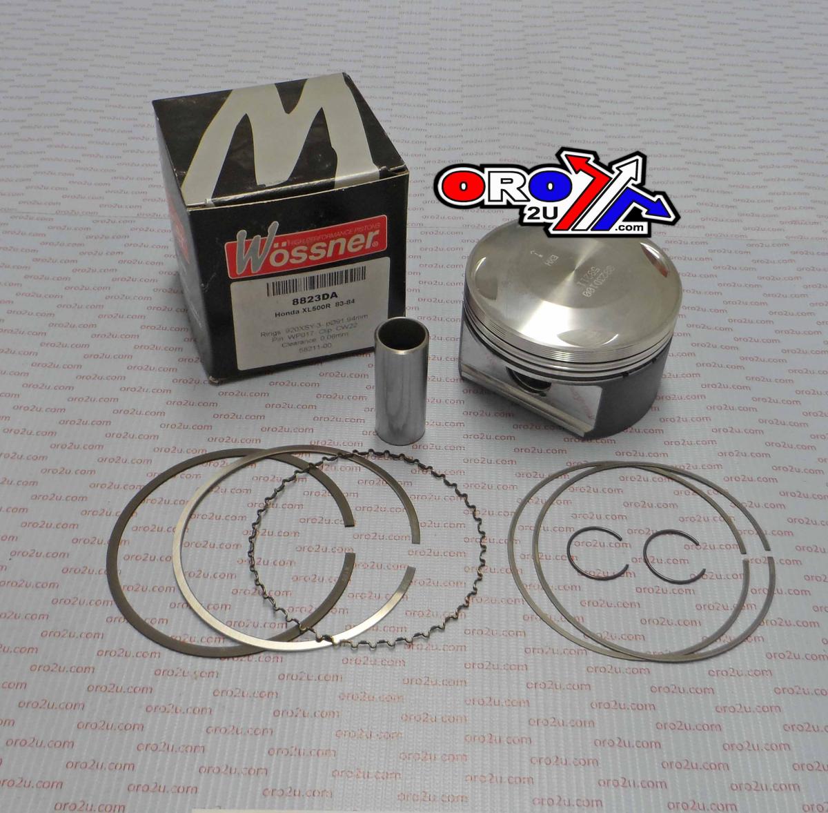WOSSNER 92mm FORGED PISTON KIT HONDA XL500R 1983-1984