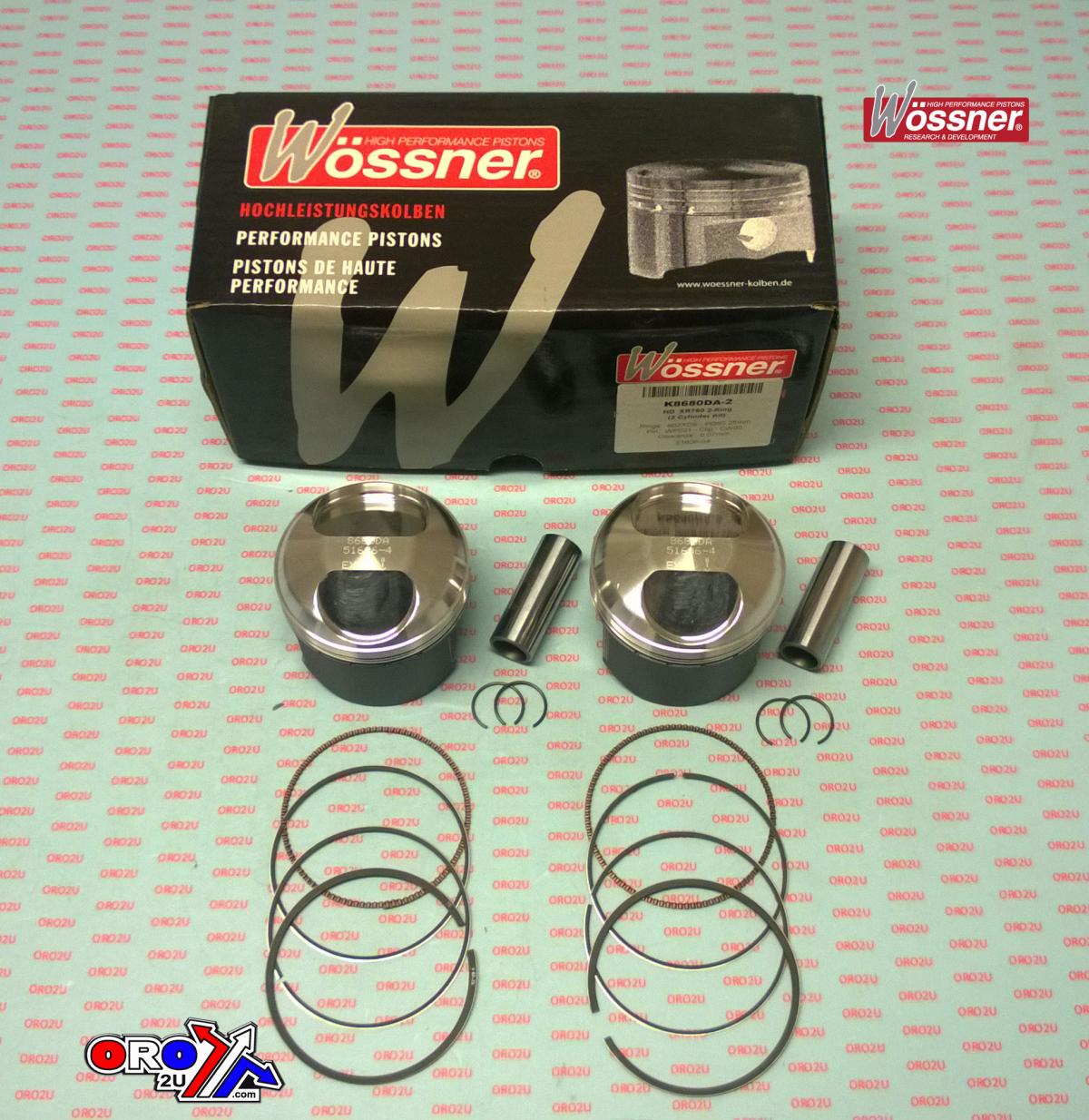 WOSSNER 89mm PISTON KIT BUELL XB12, XB12S Lightning 2004-2007