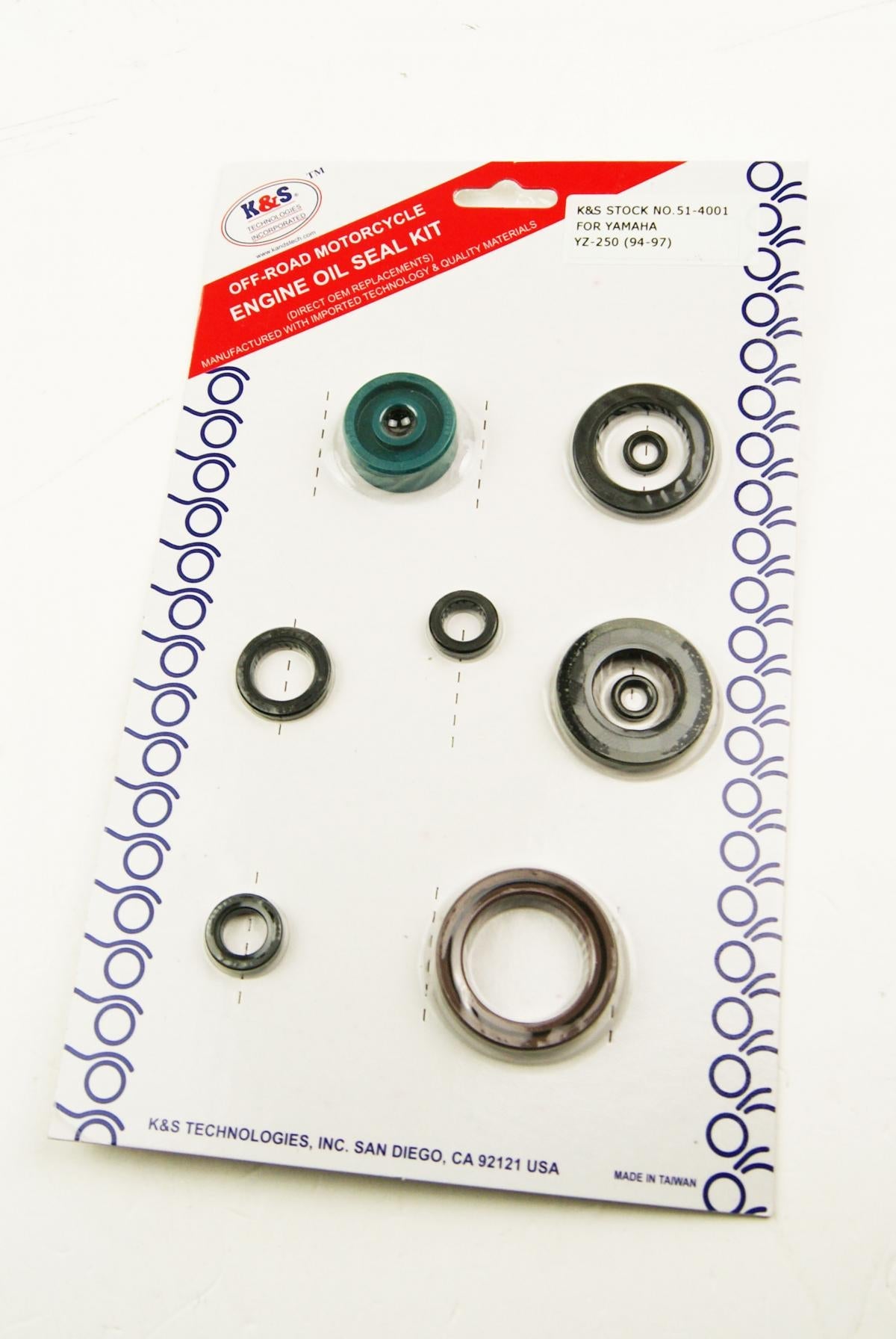 ENGINE OIL SEAL SET YAMAHA YZ125 1994-2000, 9PCS