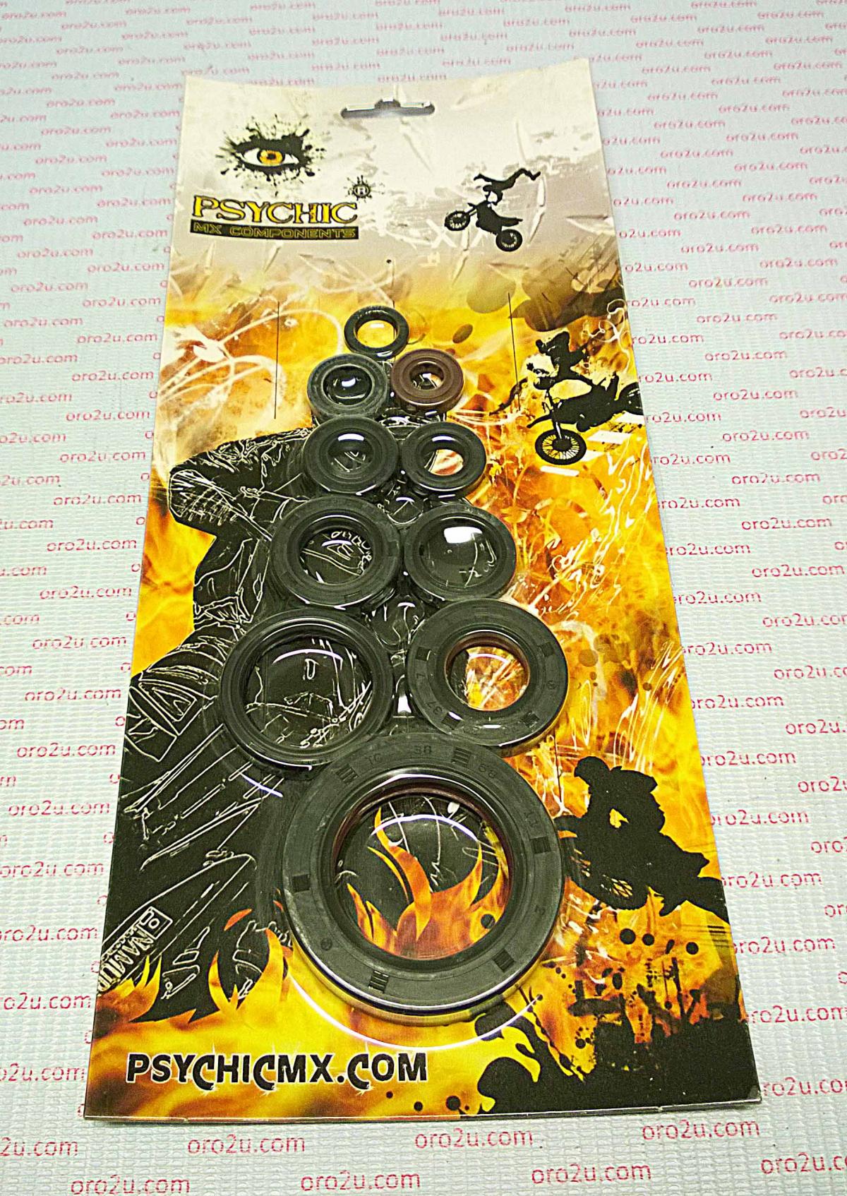 PSYCHIC ENGINE OIL SEAL SET HONDA CR250R 1988-2007, CR500R 1988-2001, 10Pcs