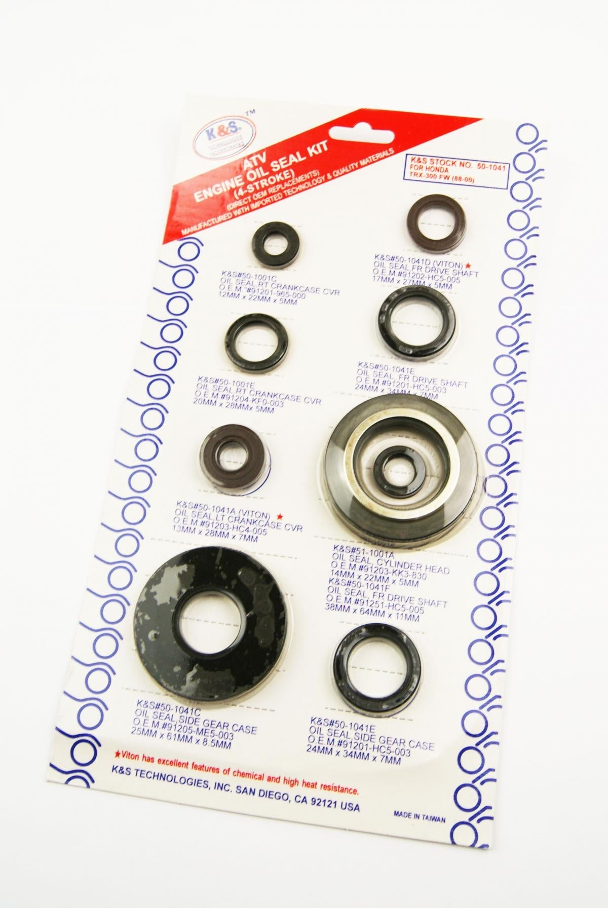 ENGINE OIL SEAL SET HONDA XR400R 1996-2004,10Pcs