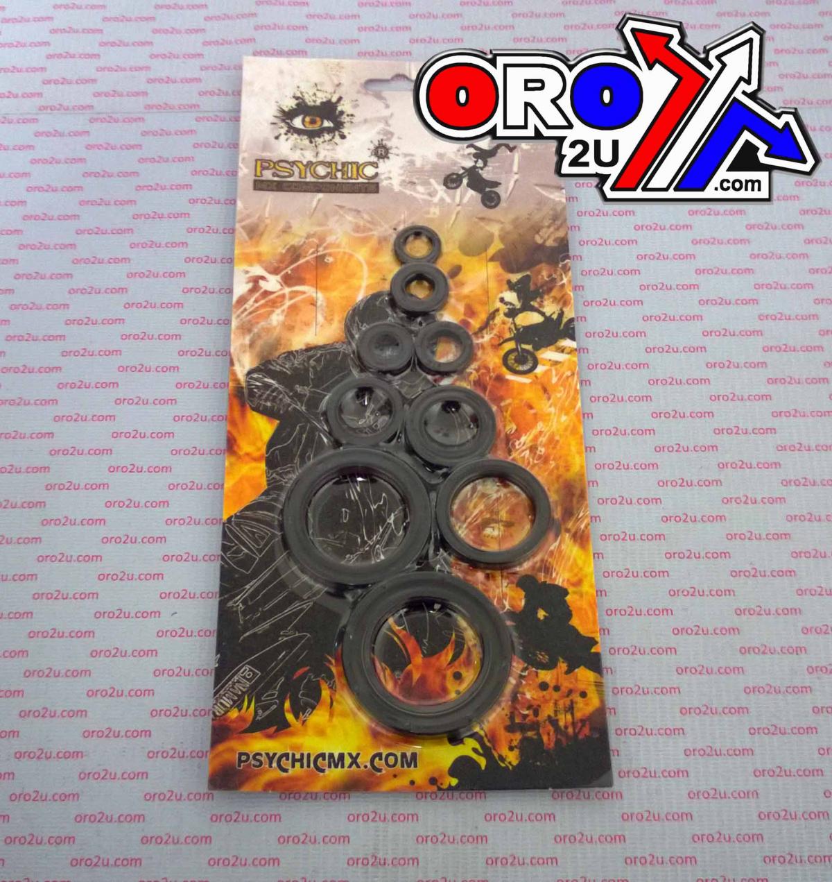 PSYCHIC ENGINE OIL SEAL KIT HONDA CRF450X 2005-2008, 9Pcs