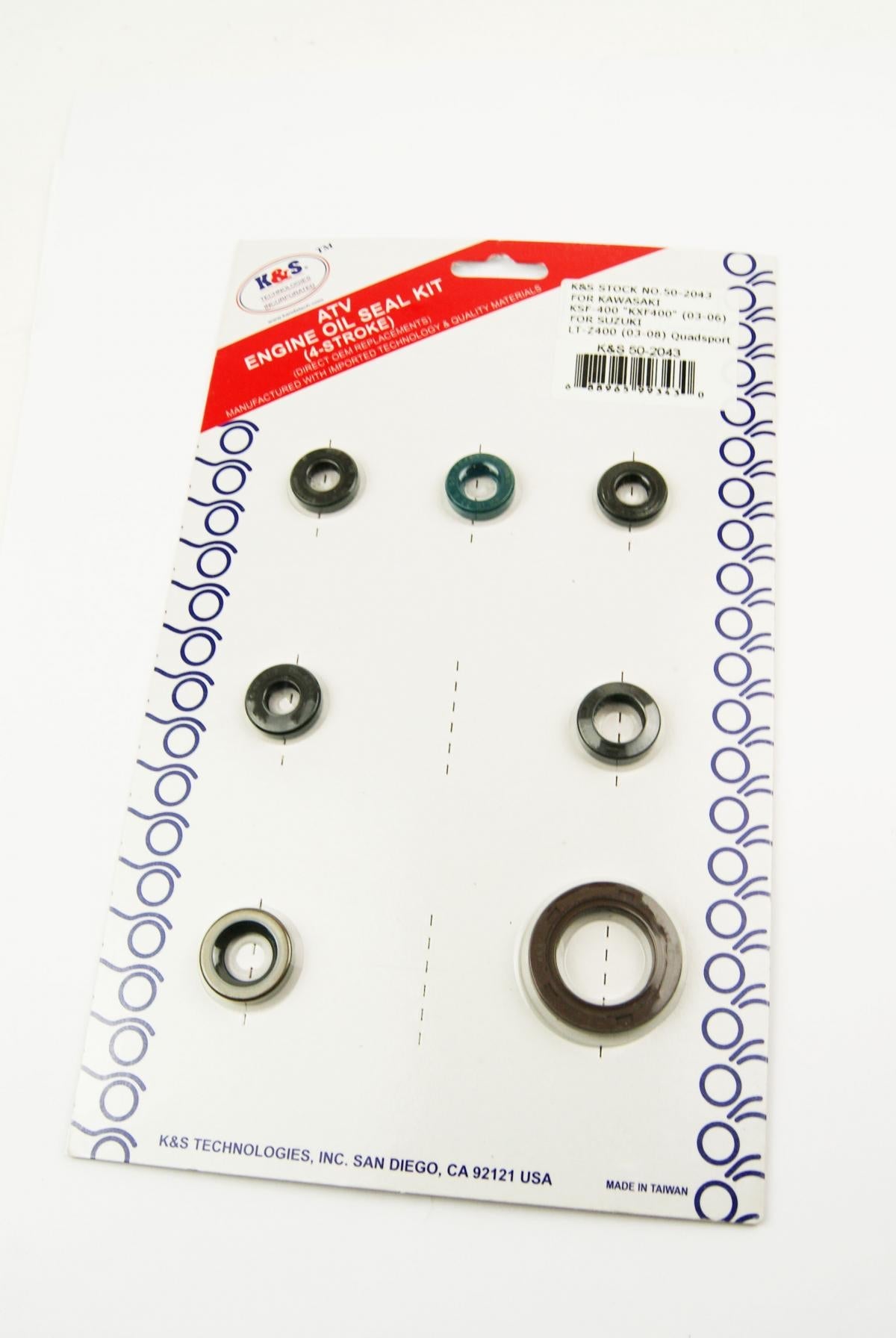 K&S ENGINE OIL SEAL SET KAWASAKI KFX400 03-06, SUZUKI LT-Z 400 03-08