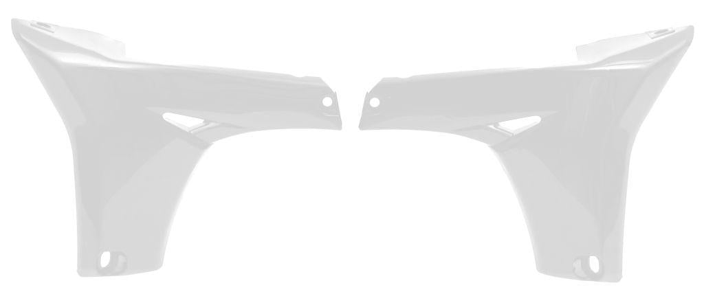 R-TECH WHITE LOWER RADIATOR SCOOPS YAMAHA YZ450F 2010-2013