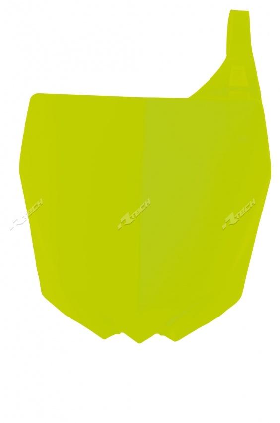 R-TECH FLO YELLOW FRONT NUMBER BOARD YAMAHA YZ125/250 2015-2020