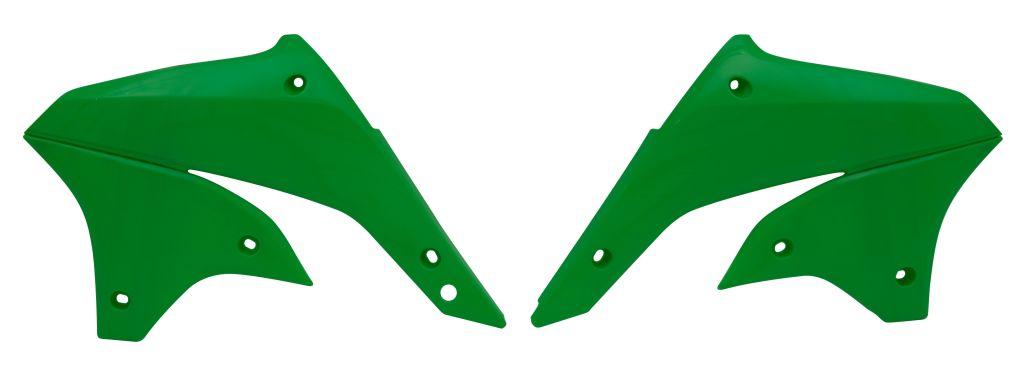R-TECH NEON GREEN RADIATOR SCOOPS KAWASAKI KLX450R 2007-2014