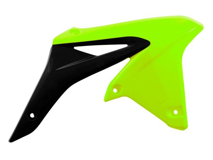 R-TECH NEON/BLACK RADIATOR SCOOPS SUZUKI RM-Z250 2010-2016