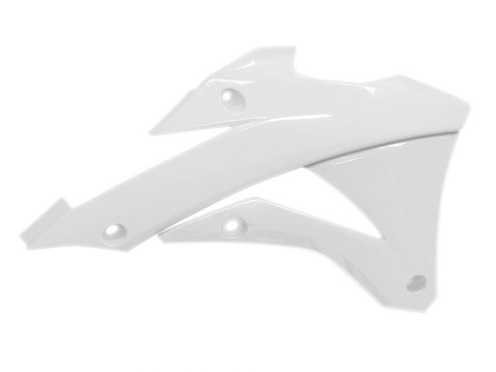 R-TECH WHITE RADIATOR SCOOPS KAWASAKI KX85 2014-2024, KX112 2022-2024