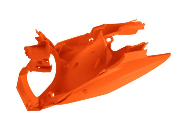 SIDE PANELS+AIR BOX 11-15 KTM SX/SXF/EXC ORANGE RACETECH CFKTMAR0013