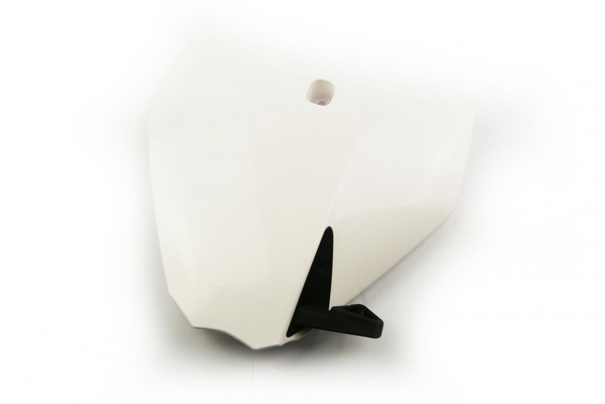 R-TECH WHITE FRONT PLATE HUSQVARNA TC125 14-15, TC250 14-18, FC250/350/450 14-15