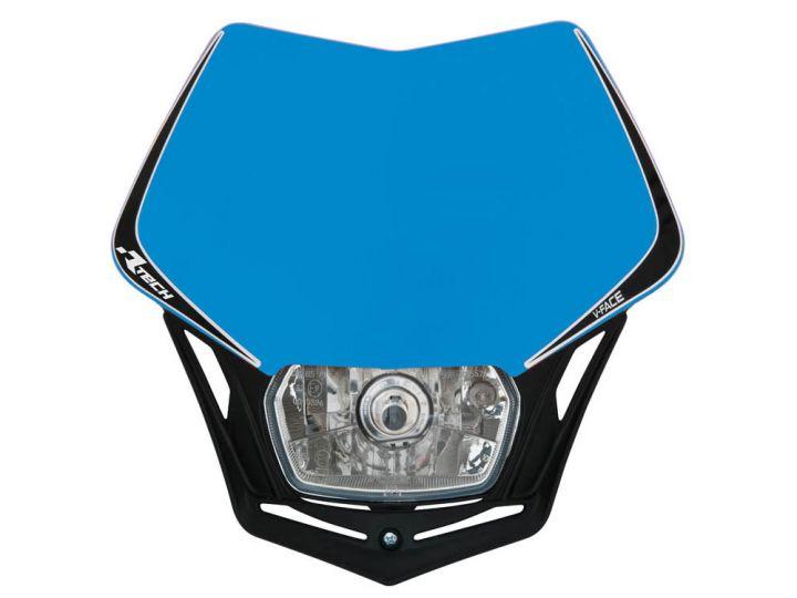 R-TECH BLUE/BLACK V-FACE UNIVERSAL HEADLIGHT