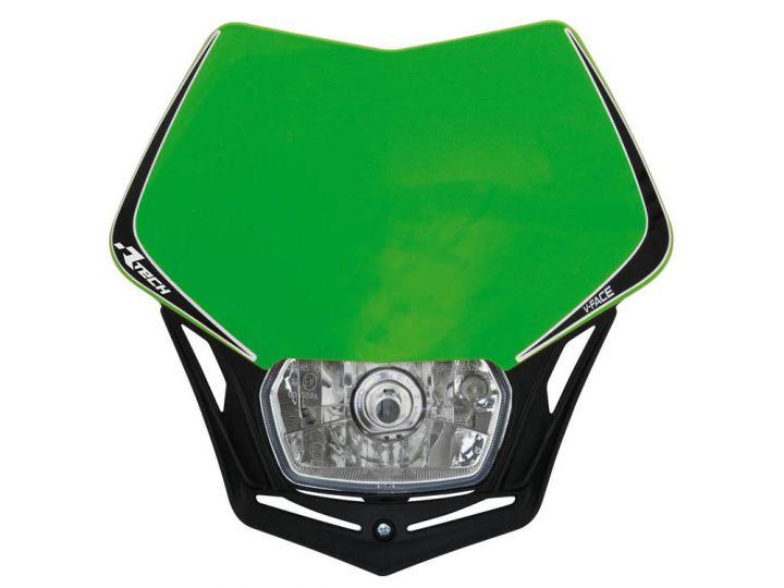 V-FACE HEADLIGHT GREN/BLK RACETECH