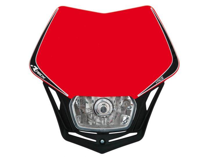 R-TECH RED/BLACK V-FACE UNIVERSAL HEADLIGHT