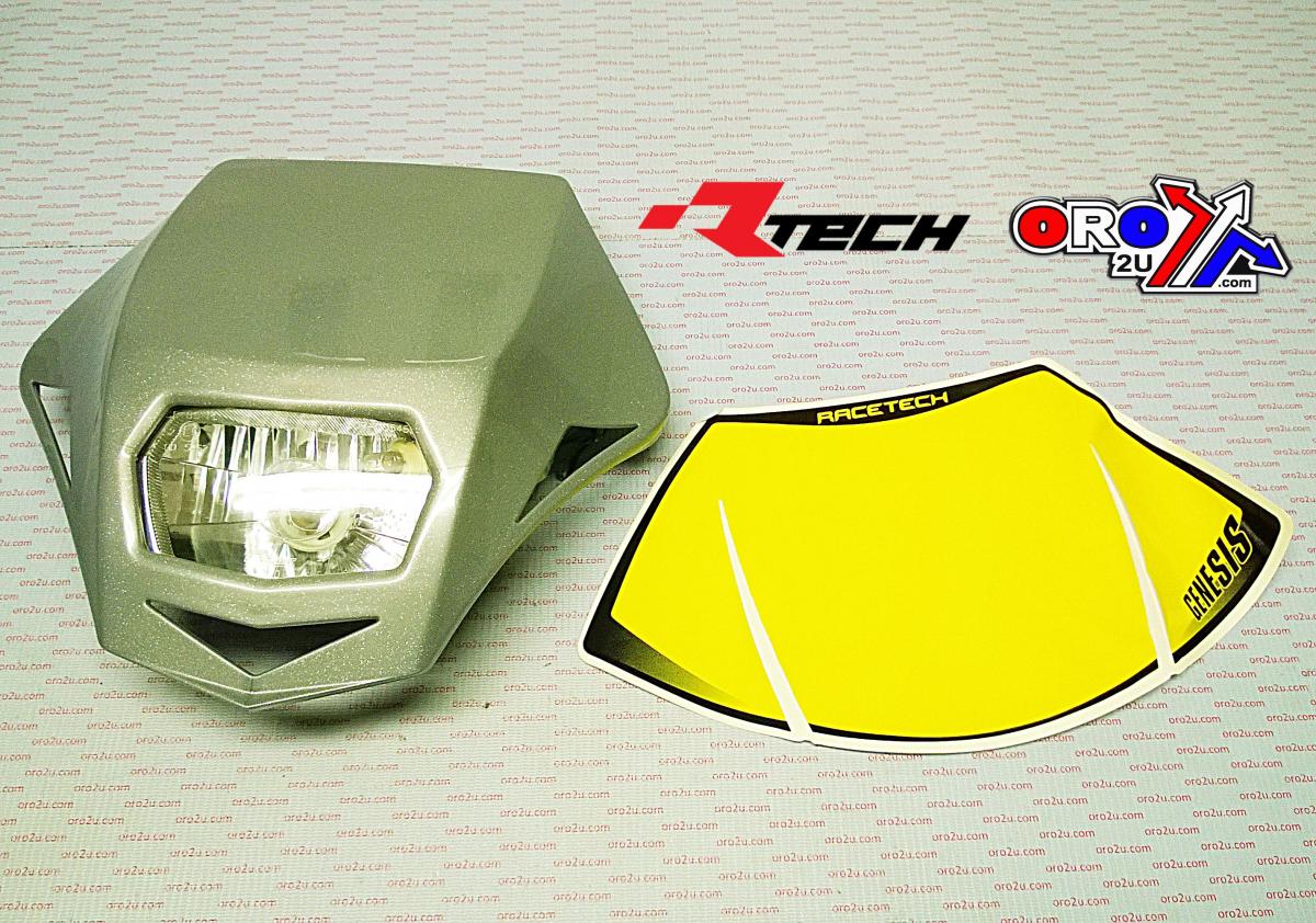 R-TECH SILVER GENESIS UNIVERSAL HEADLIGHT